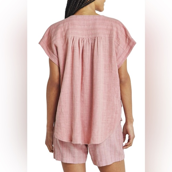 SPLENDID Priya Button Down Top in Pink Lotus NWT - Picture 2 of 7